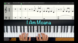 I Am Moana (Moana) || Sheet Music || Piano