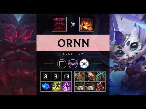 Ornn Top vs Gnar - KR Master Patch 25.07