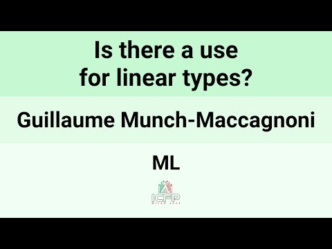 [ML24] Is there a use for linear types?