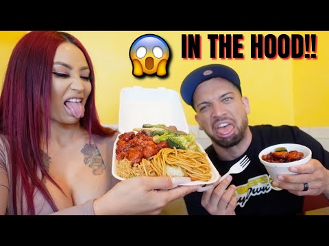 LETTING OUR TESLA DECIDE WHAT WE EAT!! **in the hood**