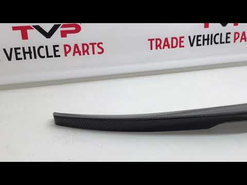 Fits BMW 3 Series F30 F80 M3 Rear Trunk Boot Lip Spoiler Carbon Look New video