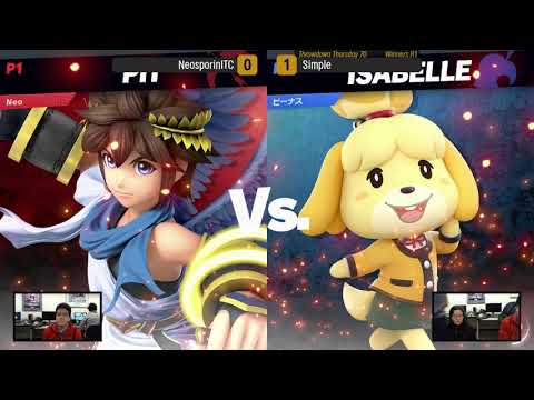 Throwdown Thursday 70 - Winners R1 - (Pit/Palutena) NeosporinITC vs Simple (Zelda/Isabelle)