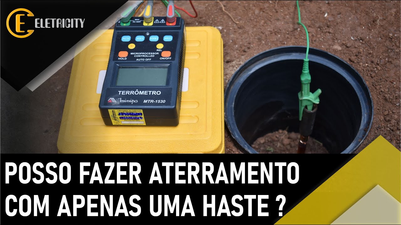 POSSO FAZER ATERRAMENTO USANDO APENAS UMA HASTE? TESTAMOS NA PRÁTICA.