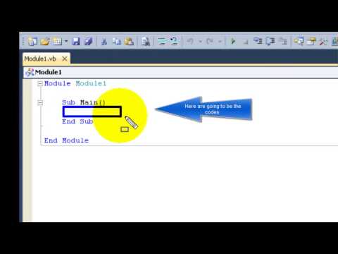 Microsoft Visual Basic 2010 Express - Console Application Tutorial 1 [Hello World]