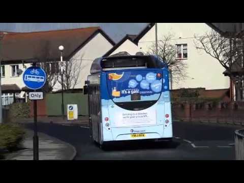 Route 16 Stagecoach in Sunderland Scania K270UB Enviro 300NG 28003 (YN63 BXW) Drive Off