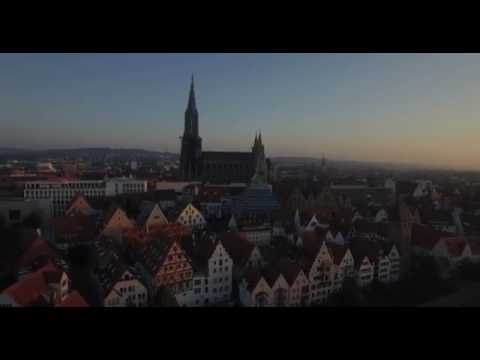 Sunrise over Ulm, Germany (Drone Footage)