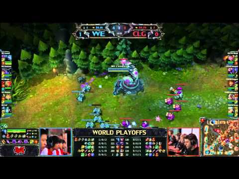 world championship league of legends CLG.eu vs WE (2 game)