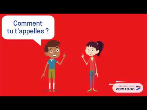 Se présenter en français - Dialogue 1  (Français débutant niveau A1)