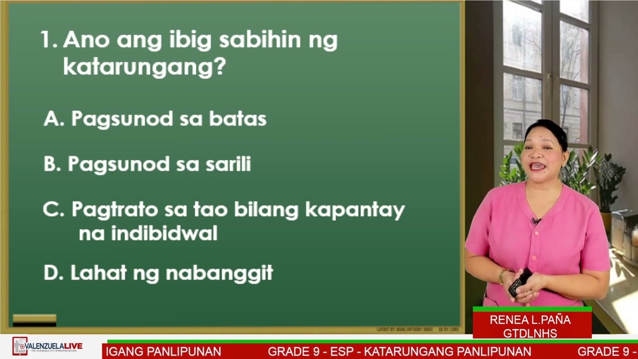 GRADE 9 ESP Q3 WEEK 1 - KATARUNGANG PANLIPUNAN PART 1