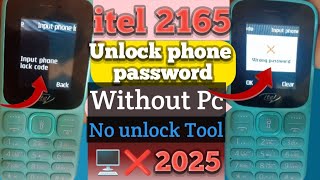 Download lagu How to unlock it2165 without pc | it 2165 password reset code  | all itel security code unlock mp3