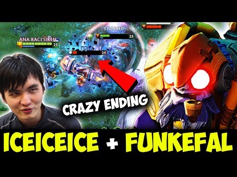 Funkefal Tinker And IceIceIce On Same Team - Unexpected Plays And Crazy Ending Dota 2