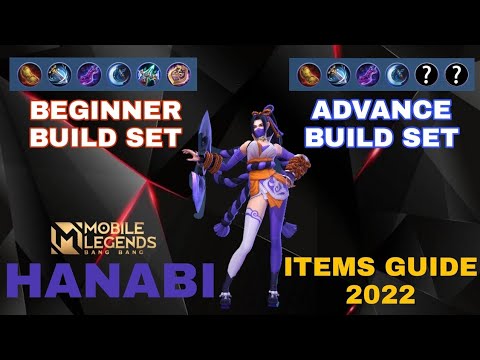 HANABI BEGINNER BUILD & ADVANCE BUILD - MANIAC GAMEPLAY! HANABI BEST EMBLEM & ITEMS BUILD SETUP 2022