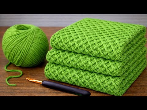 This easy crochet stitch looks expensive! Perfect for blankets, scarves, and cardigans