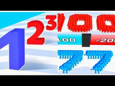 Number Master vs Crowd Number Run 3D - Level Up Number (ASMR, Max Level)