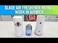WOW Glade Air Freshener Refills Also Work In Air Wick Holder