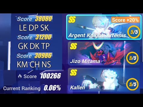 [HI3SEA] Memorial W31 - Rita 38080/31733; Jizou 31200; Kallen 30986 - Exalted