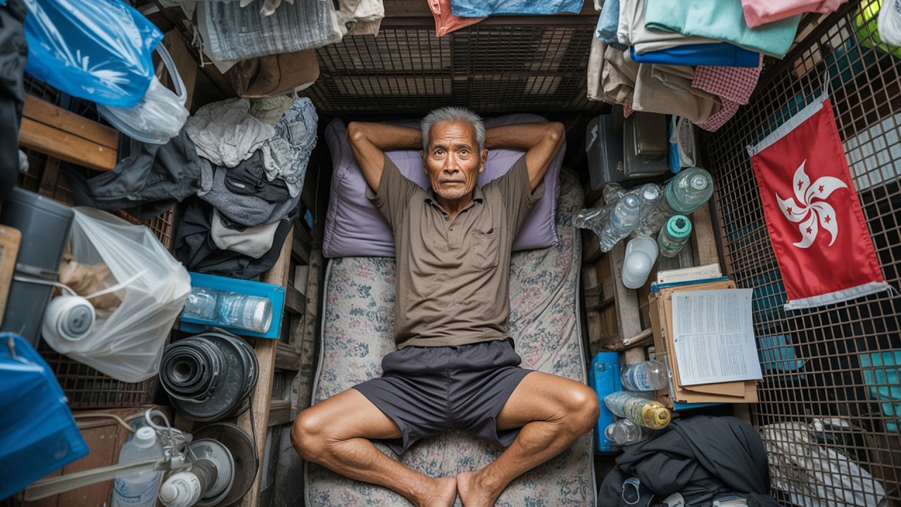 Inside Hong Kong's Coffin-Sized Apartments