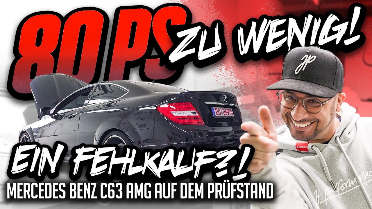 JP Performance - 80 PS zu wenig! | Mercedes C63 AMG Prüfstand