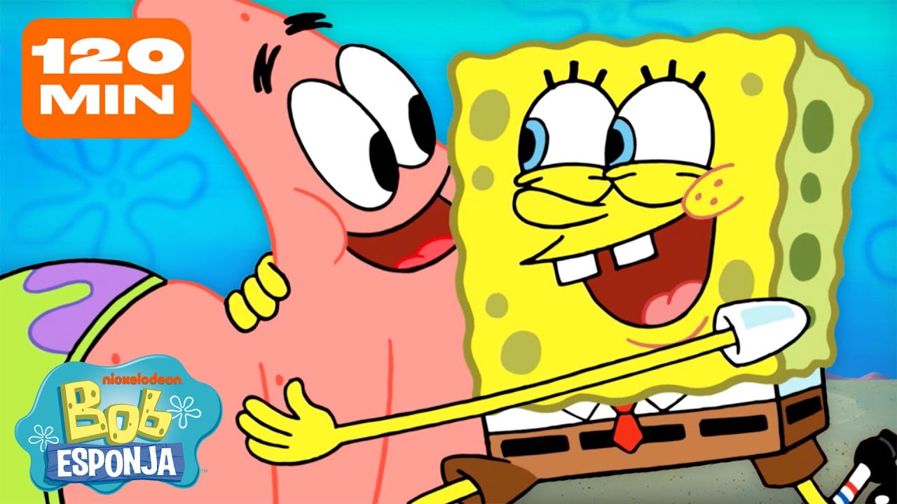 Bob Esponja | 120 MINUTOS de Bob Esponja & Patrick 💛💖 | Bob Esponja em Português