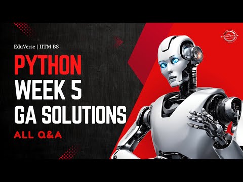 Python Week 5 Graded Assignment Solutions