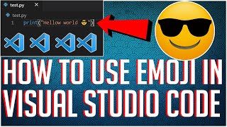 How to use emojis in Visual studio cod |😀🤣😅