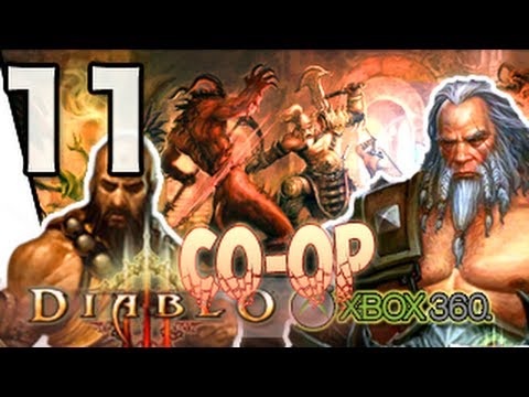 Diablo 3 Xbox 360/PS3 Monk and Barbarian Co-op Gameplay Walkthrough Part 11 - Dual Wielding Javelins
