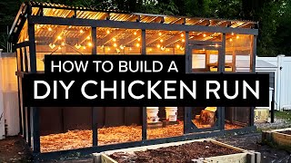 How to build a Modern DIY Chicken Run