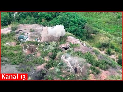The last walks of Russian soldiers in the bunker, unaware of the arrival of the drone