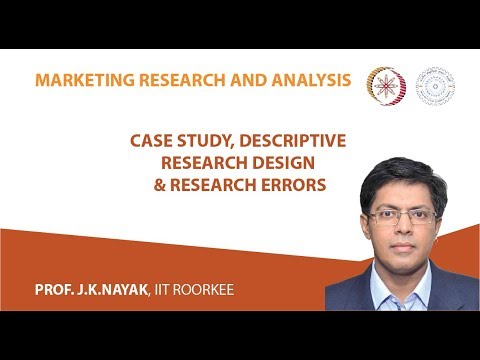 Lecture 8 Case Study Descriptive Research Design Research Errors