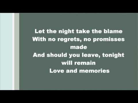 Lorraine Mckane - Let The Night Take The Blame, Lyrics