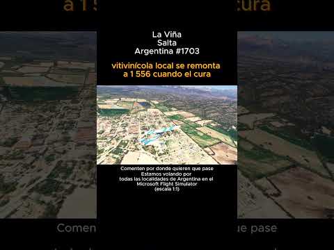 La Viña, Salta desde el Microsoft Flight Simulator #laviña #salta #argentina #msfs2024