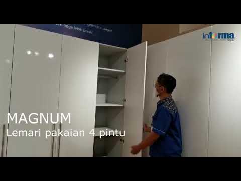 Gambar Informa Magnum Lemari Pakaian 4 Pintu - Putih