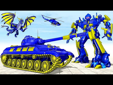 Tank Robot Car Helicopter Transform Games: Battle of Robot | Android iOS Gameplay
