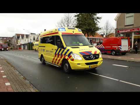 Brandweer bij brand in wormerveer +spoed ambu