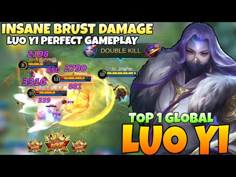 Insane Burst Damage Luo Yi Perfect Gameplay !! Luo Yi Best Build 2021 | Top 1 Global Luo Yi | MLBB