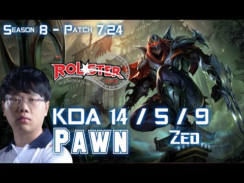 KT Pawn ZED vs RYZE Mid - Patch 7.24 KR Ranked