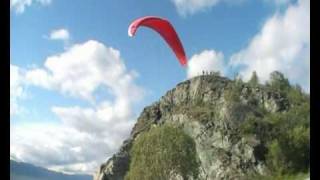 preview picture of video 'Paragliding Korsvika, Trondheim, Norway, 2006-05-25'