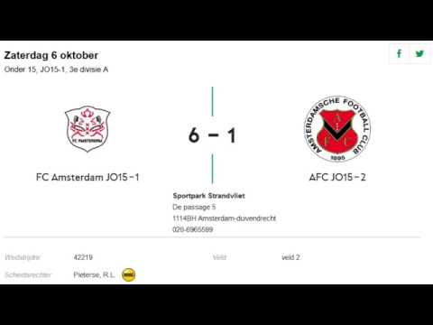 FC Amsterdam JO15-1 vs AFC JO15-2 | Competitiewedstrijd Deel1