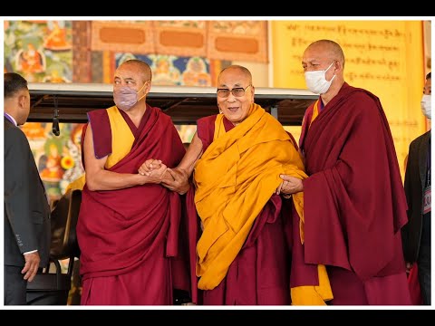 His Holiness the  Dalai Lama  attended the  Geshe lharampas graduation of the Gelug University