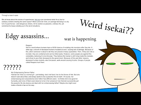 Cringing at my old story ideas...