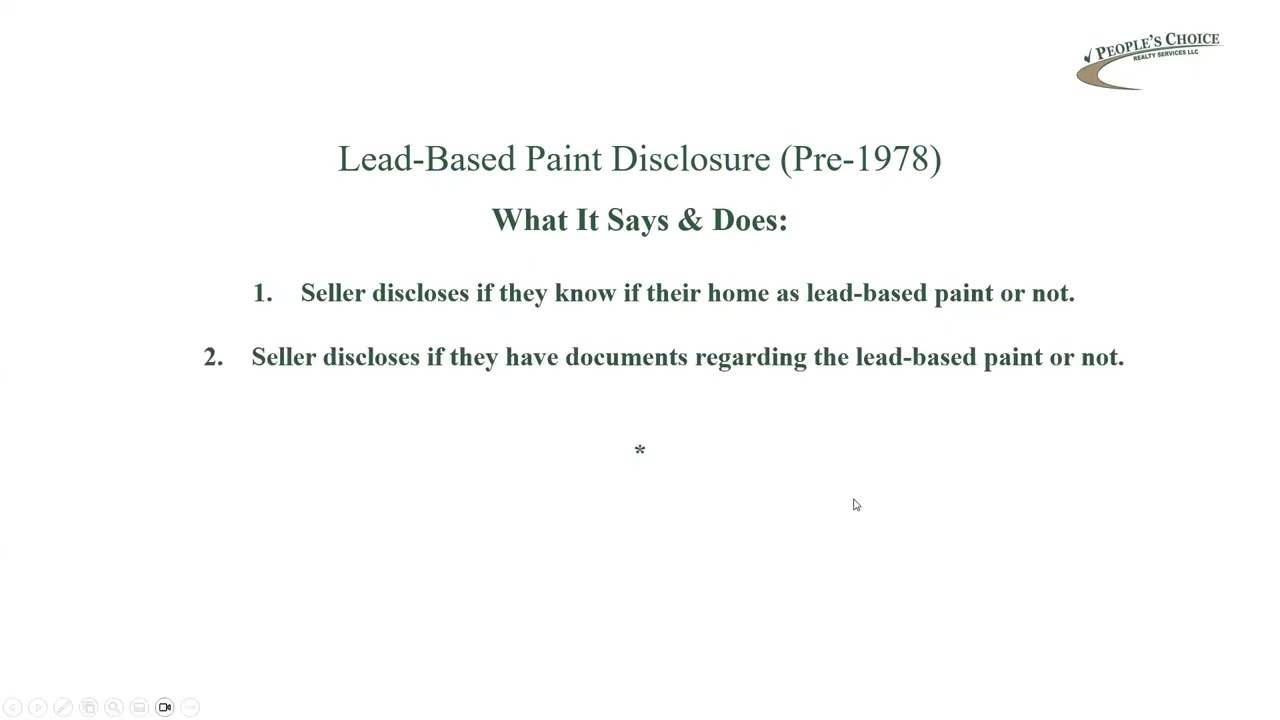 Rider P - Lead Based Paint Disclosure