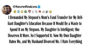 I Demanded My Stepson’s Mom’s Fund Transfer for My Brilliant Daughter’s Education Because It Woul...