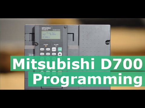 How to program the Mitsubishi D700 series VFD / AC Inverter (D720, D740)
