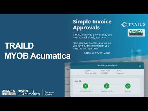 TRAILD MYOB Acumatica AP Automation Demo