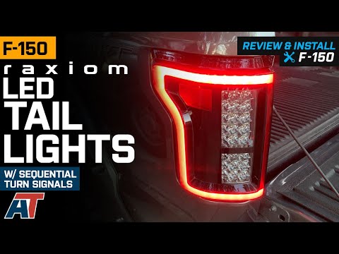 2015-2017 F150 Raxiom LED Tail Lights with Sequential Turn Signals; Smoked Review & Install