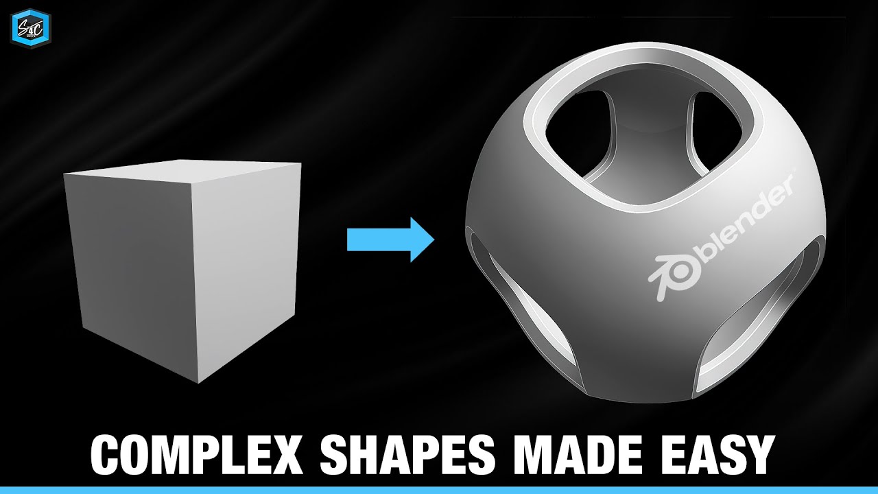 Complex Shapes Made Easy | Shrinkwrap Modifier - Blender Tutorial for Beginners | shift 4 cube