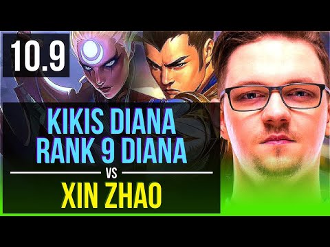 Kikis DIANA vs XIN ZHAO (JUNGLE) | Rank 9 Diana, KDA 8/0/7, Legendary | EUW Challenger | v10.9