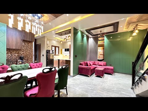 175 Gaj Ultra Luxurious House With BAR & Lift | 21×75 House design with beautiful interior design