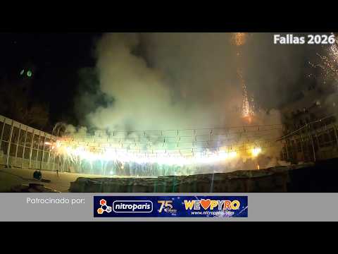 Pirotecnia Peñarroja - Mascletá Nocturna Previa Fallera - Fallas 2026 Valencia