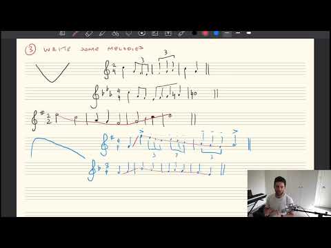 Composition exercises: writing melodies from contours